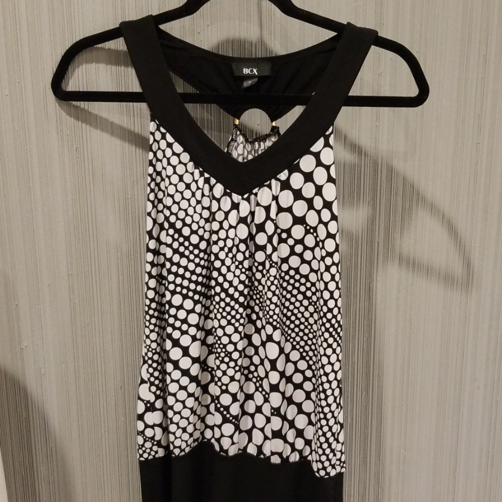 Black and white tank top